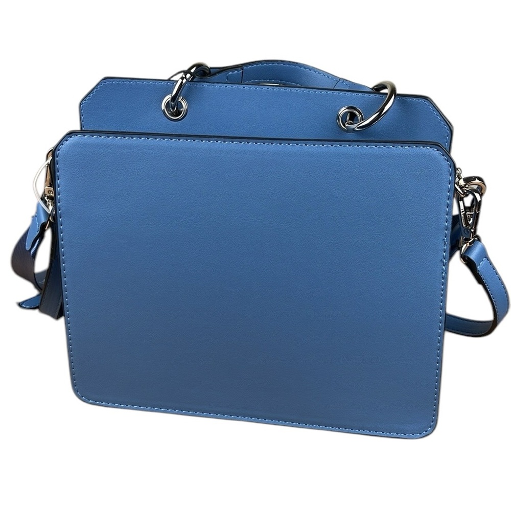 Steve Madden Bevelyn Satchel Blue Purse NWT - Picture 6 of 16
